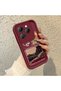 Infinix Hot 40/40 Pro Compatible Claret Red Frame Vintage Photo Collage Motif Flexible Silicone Case