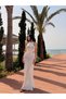 Women's Halter Neck Strappy Long Knitted Beach Dress - 3