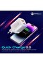 25W USB-C Wall Charger PD with EU 2-Pin Plug, Fast Charging, 18W QC 3.0 Port, White - 3