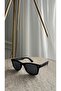 Selene Matte Black Wayfarer Sunglasses Classic Unisex Model with Uv400 Protection - 3