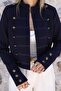 Navy Blue Short Napoleon Jacket