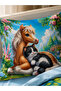 Girl's Fairy Tale Patterned Duvet Cover Set - 2