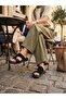 210 Women's Buckle Comfort Sole Flat Slippers - 2
