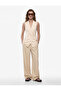 X Melis Ağazat - Asymmetrical Cut Double-Breasted Draped Long Vest with Tie Detail - 2