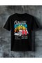 تي شيرت كبير الحجم مطبوع عليه سيارة كلاسيكية من سيرفينج فينتاج