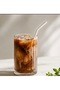 Set of 6 Glass Straws |   20 cm Borosilicate Transparent Glass Pipette - 2