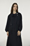 Brooch Detailed Jacket Dress Black Suit 1957 - 2