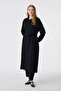 Embroidery Detailed Belted Black Giy Çık 14033 - 2