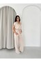 Women's Baggy Pants and Zippered Ribbed Vest Set (Street Style) - 4