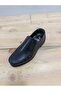 Men's Summer Shoes Genuine Inner and Outer Leather Light Sole Laceless and Orthopedic Black Color
