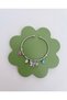 Silver Adjustable Bracelet with Butterfly Figure Charm and Colorful Stones - 2
