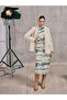 Stand Collar Tie-Dye Dress