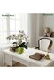 Cream Nordic Style Green Color Bohemian Ceramic 15x15 cm Cube Vase Trend for Table Shelf Office Hotel Home Decor - 2