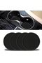 4pcs/set New Car Cup Holder Anti-Slip Silicone Insert Coaster Mat Universal Car Accessories Black...