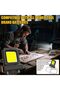 Black High Luminosity Cordless LED Work Light Universal for Makita Milwaukee Dewalt Bosch 18V-21V Ba - 6