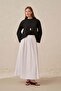White-Poplin Skirt