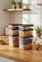 xBernardo Hide Plus 6 Piece Storage Container Set Black - 2