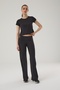 Women's High Waist Loose Leg Leggings 4013