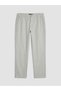 Gray Relax Fit Dobby Men's Trousers - 4