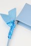 Women's Elegant Baby Blue Scarf Gift Faux Leather Baguette Zipper Closure Hand and Shoulder Bag - 8