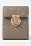 Women's Small Wallet - Minimalist Coin and Card Holder with Metal Lock - 2