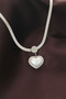316L Steel Italian Chain Heart Necklace 5886 - Rust-Proof and Lasting Beauty