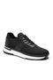 Vieste Black Knitwear Black Napa Leather Lined Men's Sneaker Shoes - 3