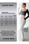 2-Piece Women's Sweatpants 2 Colors (Black-Grey) Loose-Fit Oversize Wide Leg Comfortable Waist-Tie Sweatpants - 8