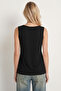 3-Pack Sleeveless Viscose Blouse Lrn0051 Black Brown Ecru - 8