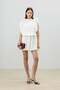Ecru Shoulder Gathered Women's Dress