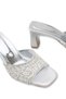 Women's Heeled Slippers 00127571 Silver - 2