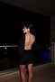 Women's Contrast Sequin Short Dress - 6