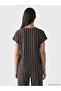 Original Oval Collar Striped Women's T-Shirt - 4