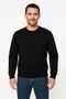 Men's 3 Thread Cotton Plain Crew Neck Sweatshirt - Black Mariposa Secret - 5