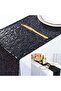 Silk Route Sequin Table Runner 12x72 inch Glitter Fabric Table Linens Runner Fabric Decorations for Holiday Wedding Birthday Outdoor Party Decor(Black)