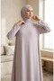 Crepe Fabric Casual Tunic 1011-11 Cream - 3