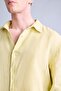 100% Linen Relax Fit Polo Collar Woven Long Sleeve Shirt G0856Ax26Sm - 8