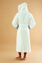 Men's Hooded Embroidered Bamboo Cotton Sport Model Soft Absorbent Luxury Bathrobe - 4