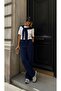 Women's Short Sleeve Summer Shawl Collar Detailed Model Bottom-Top Tracksuit Set - 2