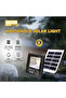 مصباح DENX DX2077 بقوة 100 واط يعمل بالطاقة الشمسية |   إضاءة LED عالية الكفاءة بتقنية COB |   كشاف أمان خارجي مقاوم للماء