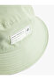 Label Detailed Cotton Bucket Hat - 3