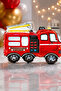 Fire Truck Foil Balloon 68X60 cm Birthday Party Decoration Ornament - 2