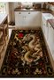 Sdt Fish Theme Patterned Modern Woven Base Decorative Carpet Mosso3376 - 2