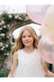 Güli̇s Gi̇yi̇m^New Season Ecru Crew Neck Sparkly Girls' Tulle Dress - 4