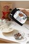 Hand Mixer, 5 Speeds, 2 Beaters, 2 Dough Hooks, (250W) Black-White (ME-HM8001) - 3