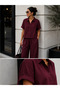 Women's Shirt-Pants Oversize Dual Set - 3