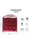 4 Pack Velvet Soft Chair Pads with Ties,Seat Cushion,Chair Seat Pads,Chair Cushions Dining Room For Indoor Outdoor Garden Patio Kitchen Office Chairs,Maroon-40x40cm - 4