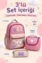 3-Piece Primary School Bag Set: Girls' Backpack + Foil-Lined Lunch Bag + Pen Holder - 6