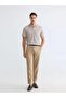 Plum Polo Collar Patterned Men's T-Shirt (S6) - 2