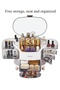 Cosmetic Display Cases, Large Capacity Makeup Organizer, Dustproof Waterproof Storage Box with Transparent Cover, Multifunctional SkinCare Organizers for Bathroom Countertop,Bedroom Vanity Desk - 2